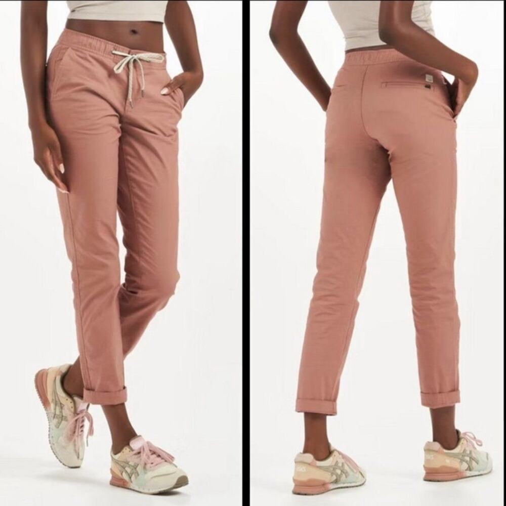 Vuori Women's Brown Drawstring Utility Pants - Picture 3 of 13